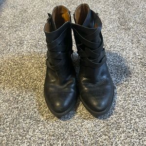 Lucky brand black booties